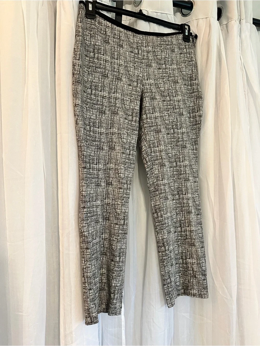 Classic Grey Patterned Women’s  Dress Pants